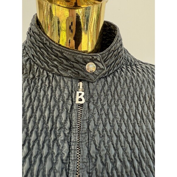 BOGNER Black Quilted Textured Nylon Jacket No Size - Picture 7 of 8